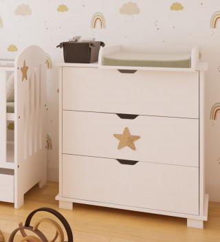 Komoda za bebe Star - Natur 
