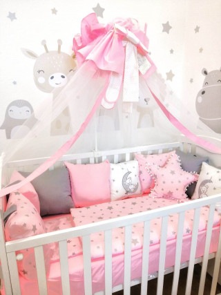 Posteljina Bear Pink 