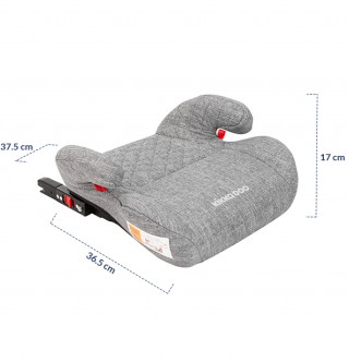Auto sedište Kikka Boo Groovy Isofix svetlo sivo 