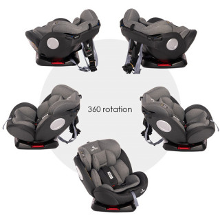 Auto sedište Lyra 360 Grey-Black 