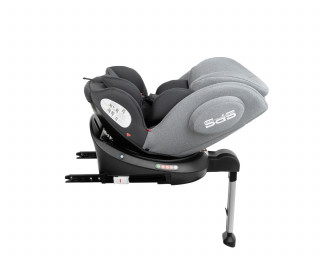 Auto sedište Rhonda Isofix tamno sivo 