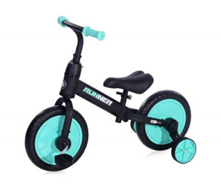 Balance bike Runner 2u1 Black&Tourquoise 