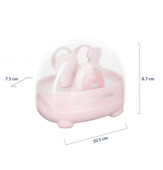 Kikka boo manikir set za bebe 4 dela Bear Pink 