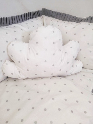 Posteljina Grey Dots 