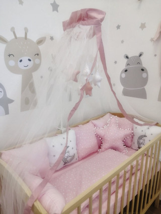 Posteljina pink Bear 