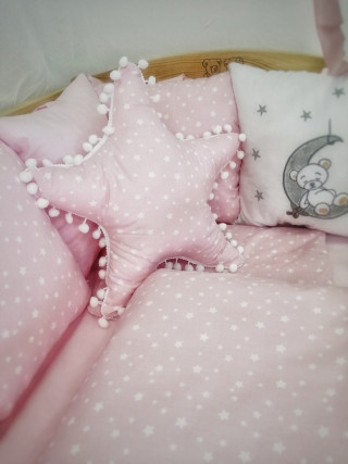 Posteljina pink Bear 