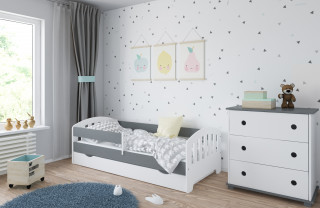 Dečiji krevet Classic White/Grey 