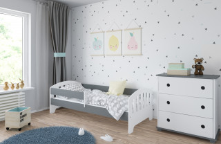 Dečiji krevet Classic White/Grey 