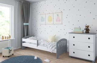 Dečiji krevet Classic Grey/White 
