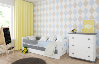 Dečiji krevet Kamil White/Grey 