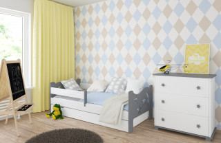 Dečiji krevet Kamil Grey/White 