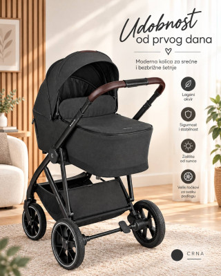 Kikka Boo Chiara Premium Black 3u1 