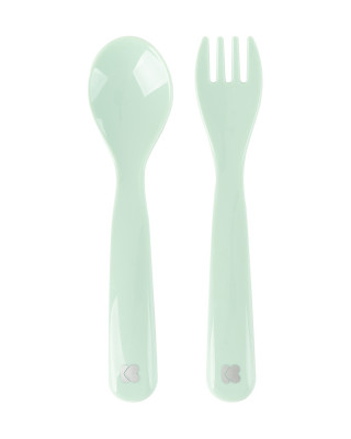 Kikka Boo set kašika i viljuška Gloosy Mint 