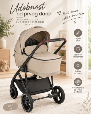 Kikka Boo Chiara Premium Beige 3u1 