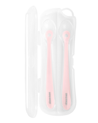 Kikka Boo silikonska kašika u kutiji 2pack Pink 