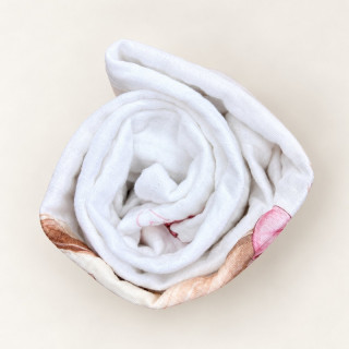 Muslin prekrivac Meda Roze 120x120cm - cetvoroslojni 
