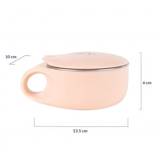 Kikka Boo činija od nerđajućeg čelika 200ml Cat Pink 