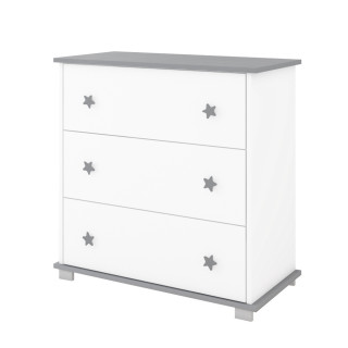 Komoda za bebe Classic Grey 