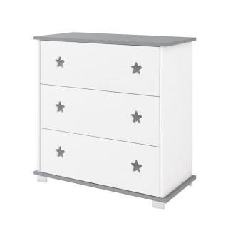 Komoda za bebe Star – Grey 