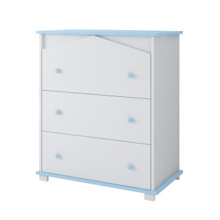 Komoda za bebe Domek – Blue 