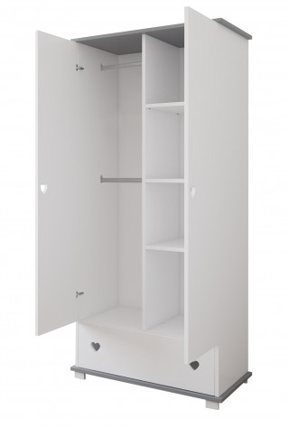 Garderober Srce – Grey 