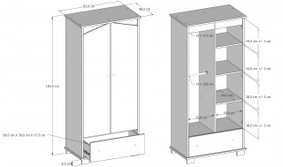 Garderober Domek – Nut 