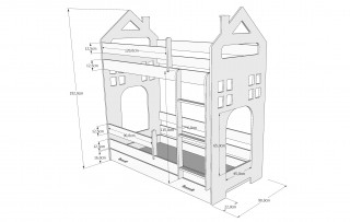 Krevet  Domek II – Oak 