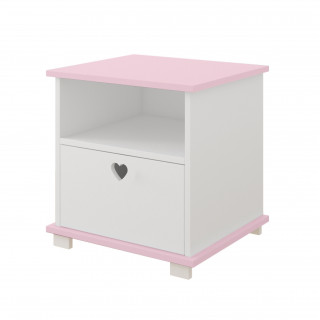Noćni ormar Srce Pink 