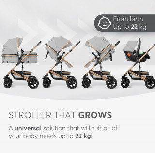 Kikka Boo Amaia Premium 3u1- Light Grey 