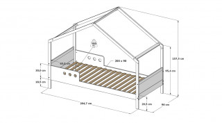 Krevet Bela Home 200x90cm 