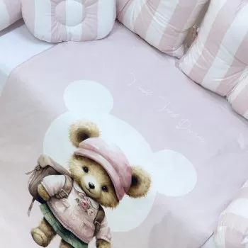 Posteljina My Teddy Pink 