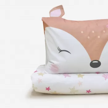 Dečija posteljina Animals Pink 
