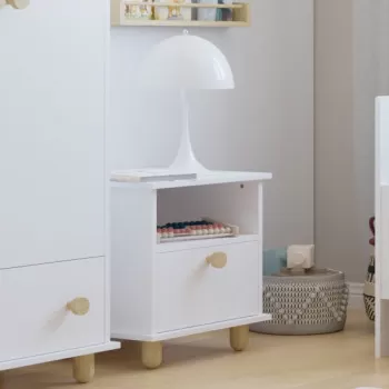 Noćni ormarić Lumi White 