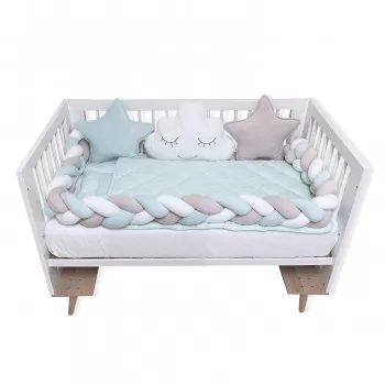 Posteljina sa Pletenicom Bambino Lux mint 