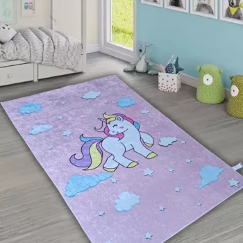Dečiji tepih Jednorog Pink 