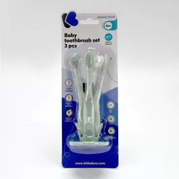 Kikka Boo Set četkica za zubiće za bebe 3 dela Mint 