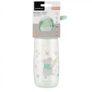 Kikka Boo Šolja sa silikonskim piskom Music Fest 450ml Mint 
