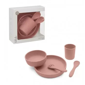 Kikka Boo Silikonski set za hranjenje 5 delova Platinum Blush 