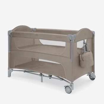 Kikka Boo Premium Milky Way sa spustajucom stranicom i rancem - Beige - 2 nivoa 