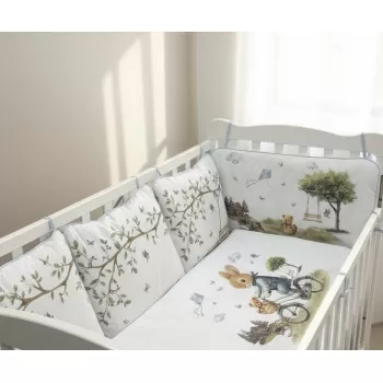 Posteljina za bebe Plavi Zeka 