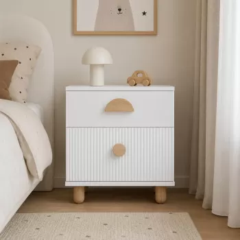 Noćni Ormarić LOFT White 