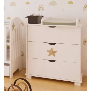 Komoda za bebe Star - Natur 