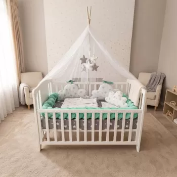 Komplet posteljina Oblak - Mint 