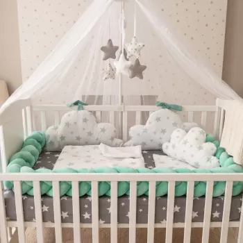 Komplet posteljina Oblak - Mint 