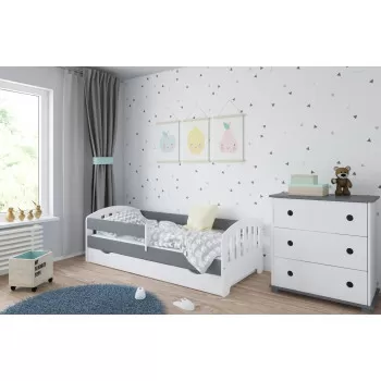 Dečiji krevet Classic White/Grey 