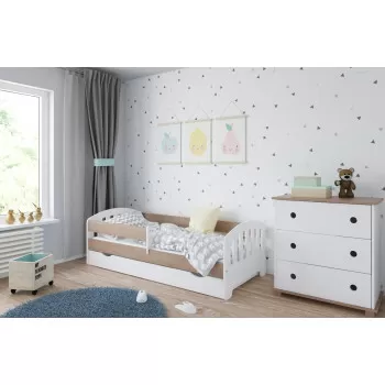 Dečiji krevet Classic White/Dab 