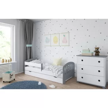Dečiji krevet Classic Grey/White 