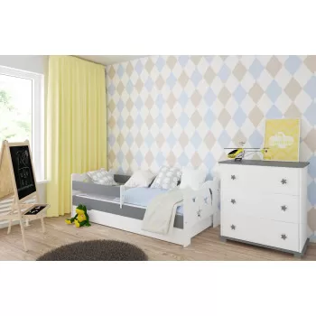 Dečiji krevet Kamil White/Grey 