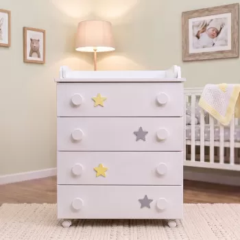 Komoda za bebe sa preklopom 