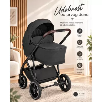 Kikka Boo Chiara Premium Black 3u1 